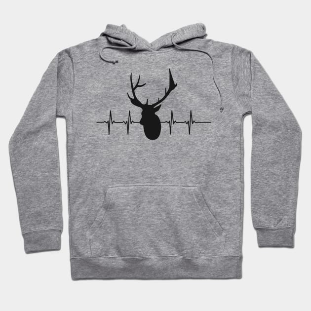 Pulse Deer HeartBeat Hoodie by SrboShop